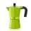 Máquina de café italiana Monix M391703 3 xícaras verde corpo em alumínio