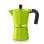 Máquina de café italiana Monix M391703 3 xícaras verde corpo em alumínio