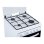 Cocina de gas Aspes AKG4501 blanca 4 fuegos horno 55L seguridad FFD