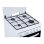 Cocina de gas Aspes AKG4501 blanca 4 fuegos horno 55L seguridad FFD