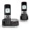 Telefono Alcatel F890 Voice Duo Wireless Dect 2 Cornette Vivavoce Display 1.8" Nero