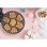 Machine à biscuits Bestron AAW700P 7 biscuits 700 W rose antiadhésive