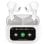 Écouteurs Muvit M2404 True Wireless Bluetooth ANC ENC, boîtier affichage, blanc