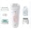Depilatore Braun Silk-épil 5 5-050 Wet&Dry 28 pinzette MicroGrip Rosa Bianco