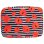 Notebook Tasche Exacompta Mohnblume Sleeve Case bis 16 Zoll Recycelt Schwarz Rot