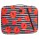 Notebook Tasche Exacompta Mohnblume Sleeve Case bis 16 Zoll Recycelt Schwarz Rot