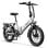 Bicicleta elétrica JASION EB7 ST motor 500W 48V10Ah pneus 20" dobrável branco