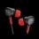 Auriculares PowerA Wired Earbuds Nintendo Switch 2 con cable Jack 3.5 mm Gaming Negro Rojo