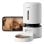 Alimentador automático PETLIBRO Granary Smart WiFi com câmara, 5L, compacto e branco.