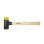 Maza Wiha 26435 Gummikopf Holzgriff 40 mm 636 g Schwarz Gelb