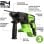 Martelo Perfurador Greenworks 3803007 Brushless 24V 2J Sem Fio Keyless