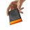Monedero Ledger Flex Bluetooth USB E Ink Grau Orange 56,5x7,7 mm