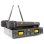 Micrófono Power Dynamics PD782 inalámbrico de mano UHF con receptor rack