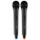 Micrófono Vonyx WM522 inalámbrico VHF doble mano con funda de transporte