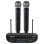 Micrófono Vonyx WM82 inalámbrico UHF doble mano Mini-XLR con funda