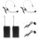 Micrófono Vonyx WM522B inalámbrico VHF diadema y solapa doble canal