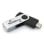 USB-Stick MediaRange MR1953 64GB USB Typ-C 3.2 Gen 1 Metall Swivel Schwarz Silber