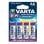 Batterie VARTA 4x AA Lithium 2900 mAh 1,5 V Einweg Silber