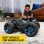 Carro Telecomandado SPIN MASTER Stunt Force Batmobile 4WD Turbo Preto/Azul