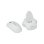Mouse Cleankeys CKM2W Wireless RF 800 DPI Bianco Ambidestro IP68 Ricaricabile