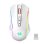 Rato REDRAGON M914W-RGB NIX Wireless + Bluetooth + USB-C 1000Hz Branco RGB 9 Botões