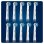 Cabezal Oral-B 81665364 Pack 10 unidades Azul Blanco Compatible Eléctrico