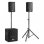 Altavoces Vonyx 2.1 Bluetooth 800W madera con mando a distancia