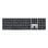 Teclado APPLE Magic Keyboard Touch ID QWERTY Italian Schwarz kabellos USB mit Ziffernblock