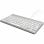 Teclado R-Go Tools Compact Break de membrane ergonomique AZERTY FR filaire blanc