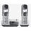 Téléphone Panasonic KX-TGE522 Sans Fil DECT Double Combiné Argent