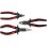 Pince KS Tools 115.1010 Acier Poignée Noire Rouge Set de 3 pièces