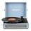 Tocadiscos Fenton RP118E Azul Bluetooth USB 33/45/78 RPM Salida RCA