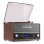 Tocadiscos Audizio Frisco Marrón Bluetooth DAB+ FM 33/45/78 RPM LCD