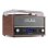 Tocadiscos Audizio Frisco Marrón Bluetooth DAB+ FM 33/45/78 RPM LCD