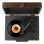Tocadiscos Audizio RP114W Marrón 3 velocidades USB Altavoces integrados