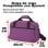Sac de voyage Benzi Bz5528, 40 × 20 × 25 cm, 55 l, compatible Ryanair et Vueling, polyester imperméable, bandoulière réglable et poche avant, violet