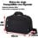 Sac de voyage Benzi Bz5496 20L, compatible avec Ryanair et Vueling, 40 × 25 × 20 cm, 3 compartiments, bandoulière réglable, polyester léger, noir