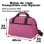 Sac de voyage Benzi Bz5528, 40 × 20 × 25 cm, 55 l, compatible Ryanair et Vueling, polyester imperméable, bandoulière réglable et poche avant, rose