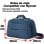 Sac de voyage Benzi BZ5496 20 L, compatible avec Ryanair et Vueling, 40 × 25 × 20 cm, 3 compartiments, bandoulière réglable, polyester léger, bleu