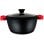 Casserole Briebe en titane noir, compatible induction, revêtement antiadhésif en titane, 24 cm, en fonte d'aluminium