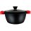 Casserole Briebe en titane noir, compatible induction, revêtement antiadhésif, 16 cm, fonte d'aluminium