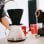 Caffettiera Melitta 217632 Jarra in vetro borosilicato 1L nera trasparente