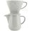 Set Pour Over Melitta 1x4 Porcellana Con Caraffa 0,6L Doppia Uscita