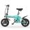Bicicletta elettrica Eskute F100 14 pollici 250 W batteria 36 V pieghevole blu