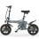 Bicicletta elettrica Eskute F100 14 pollici 250W pieghevole grigia