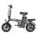 Bicicletta elettrica URLIFE F1L 14 pollici 350W 48V pieghevole grigia
