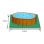 Piscina GRE KIT500W Oval Madeira 14550L Escada Filtro Cobertura