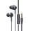 Auriculares Baseus ENCOK HZ11 con cable Jack 3,5 mm para llamadas, música y deporte, color negro