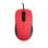 Ratón MODECOM MC-M10S USB 1000 DPI Rojo Ambidiestro Cableado