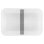 Fiambrera ZWILLING FRESH & SAVE 1L Retangular Cinzento Branco Plástico Silicone